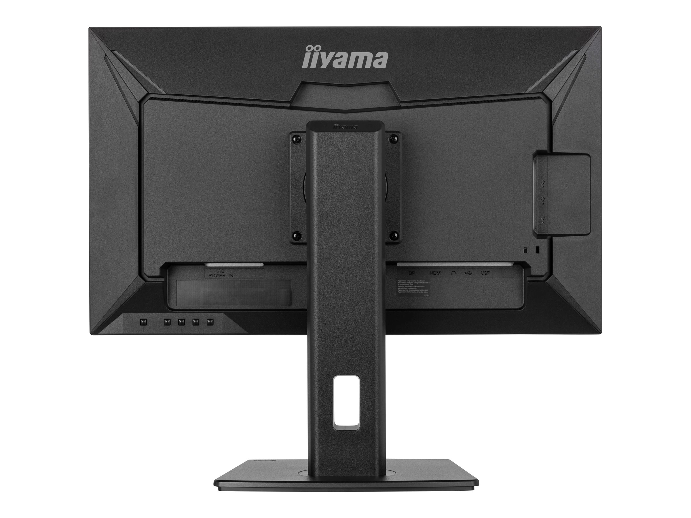 iiyama ProLite XUB2492QSU-B1 - Écran LED - 24" (23.8" visualisable) - 2560 x 1440 WQHD @ 100 Hz - IPS - 300 cd/m² - 1000:1 - 0.5 ms - HDMI, DisplayPort - haut-parleurs - noir, mat - XUB2492QSU-B1 - Écrans d'ordinateur