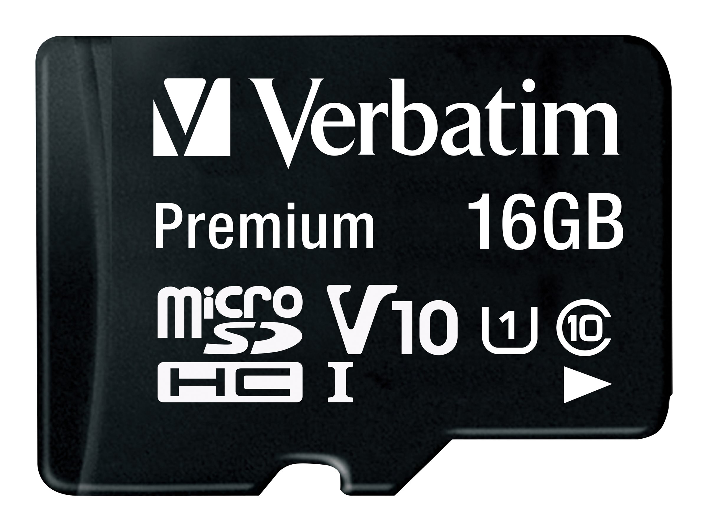 Verbatim - Carte mémoire flash (adaptateur microSDHC - SD inclus(e)) - 16 Go - Class 10 - micro SDHC - 44082 - Cartes flash