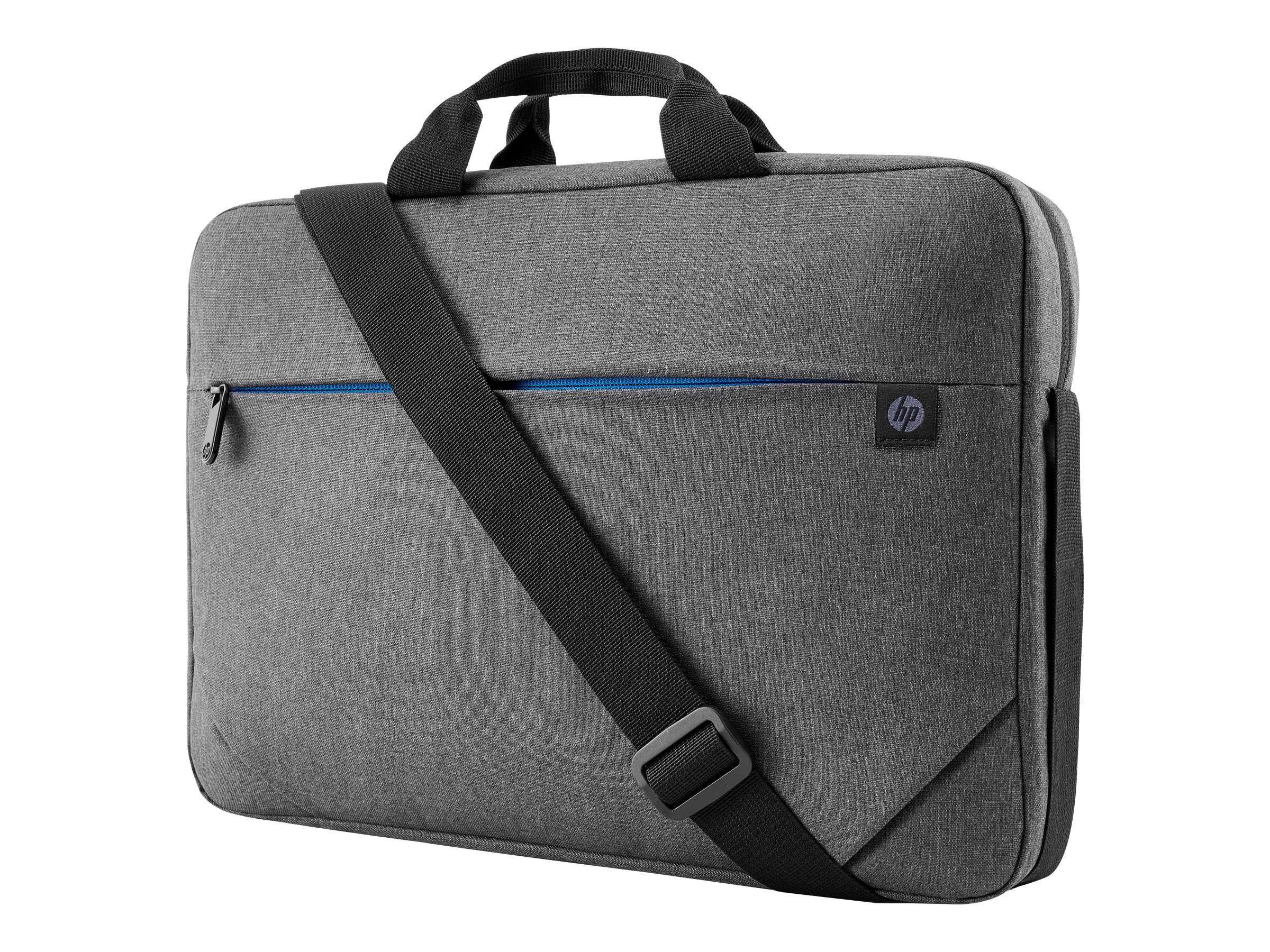 HP Prelude Top Load - Sacoche pour ordinateur portable - 15.6" - noir et gris, fermeture éclair bleue - pour HP 24X G8, 25X G8; ProBook 440 G7, 445 G8, 44X G9, 455 G8, 45X G9, 635, Fortis 14 G9 - 1E7D7AA - Sacoches pour ordinateur portable