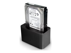 PORT - Station d'accueil HDD - baies : 1 - 2,5 po./3,5 po. partagé - SATA 3Gb/s - USB 3.0 - noir - 900040 - Adaptateurs de stockage