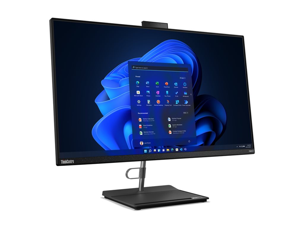 Lenovo ThinkCentre neo 30a 27 Gen 4 12JV - Tout-en-un - avec support d'écran - Core i5 13420H / jusqu'à 4.6 GHz - RAM 16 Go - SSD 512 Go - TCG Opal Encryption 2, NVMe - graveur de DVD - UHD Graphics - Gigabit Ethernet - 802.11a/b/g/n/ac/ax, Bluetooth 5.1 - Win 11 Pro - moniteur : LED 27" 1920 x 1080 (Full HD) @ 60 Hz - clavier : Français - noir corbeau - Lenovo TopSeller - avec 3 ans de support Lenovo sur site - 12JV000JFR - Ordinateurs de bureau