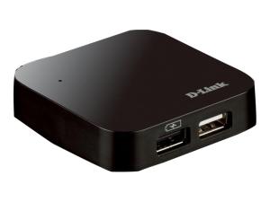 D-Link DUB H4 - Concentrateur (hub) - 4 x USB 2.0 - de bureau - DUB-H4 - Concentrateurs USB