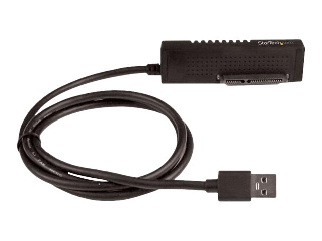 StarTech.com Câble adaptateur USB 3.1 (10 Gb/s) pour disques durs / SSD SATA III 6 Gb/s de 2,5" et 3,5" - Adaptateur USB 3.1 vers HDD SATA - Contrôleur de stockage - 2.5", 3.5" - SATA 6Gb/s - USB 3.1 (Gen 2) - noir - USB312SAT3 - Adaptateurs de stockage