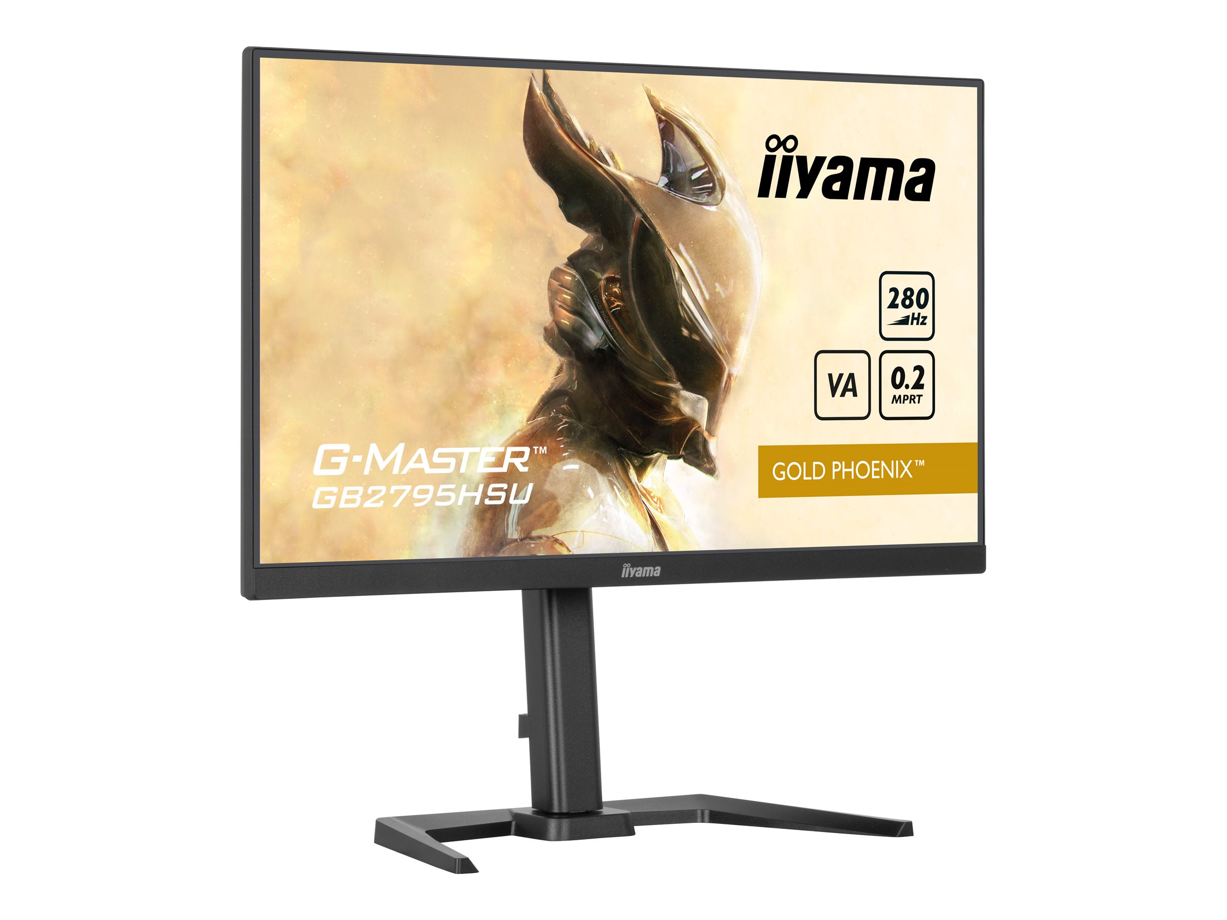 iiyama G-MASTER Gold Phoenix GB2795HSU-B1 - Écran LED - 27" - 1920 x 1080 Full HD (1080p) @ 280 Hz - VA - 300 cd/m² - 4000:1 - HDR10 - 0.2 ms - HDMI, DisplayPort - haut-parleurs - noir mat - GB2795HSU-B1 - Écrans d'ordinateur