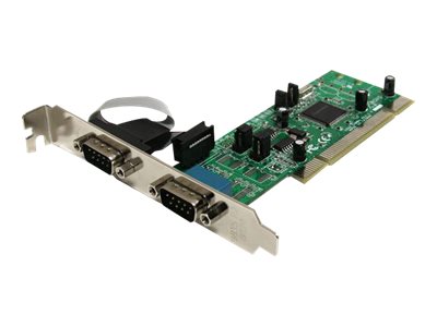 StarTech.com Carte PCI avec 2 Ports DB-9 RS422/485 - Adaptateur Série - UART 161050 - Adaptateur série - PCI-X - RS-422/485 x 2 - PCI2S4851050 - Adaptateurs réseau PCI-x