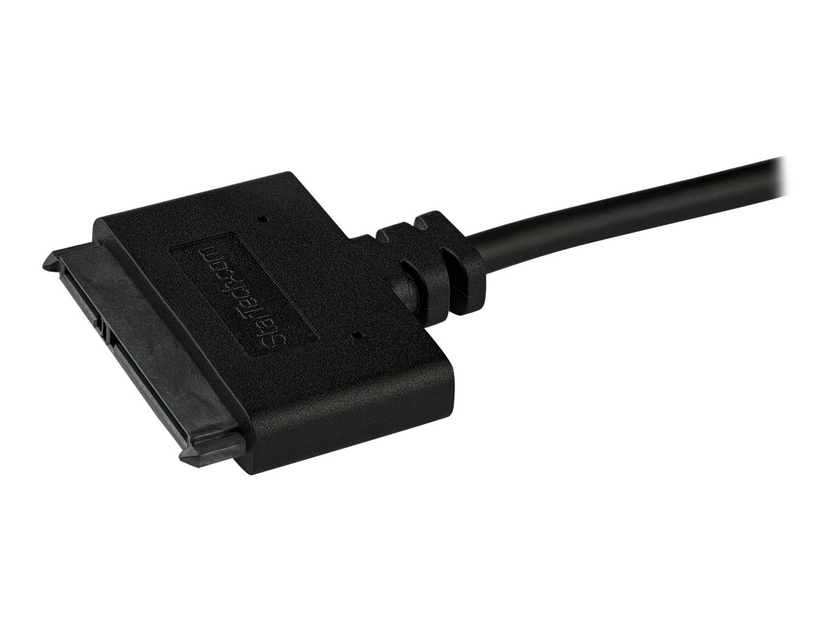StarTech.com Câble adaptateur USB 3.0 vers SATA III pour HDD/SSD SATA 2,5" avec UASP - Convertisseur USB vers SATA pour disque dur - Noir - Contrôleur de stockage - 2.5" - SATA 6Gb/s - USB 3.0 - USB3S2SAT3CB - Adaptateurs de stockage
