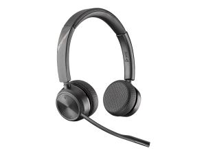 Poly Savi 7220 Office - Savi 7200 Series - micro-casque - sur-oreille - DECT - sans fil - noir - 8D3G8AA#ABB - Écouteurs