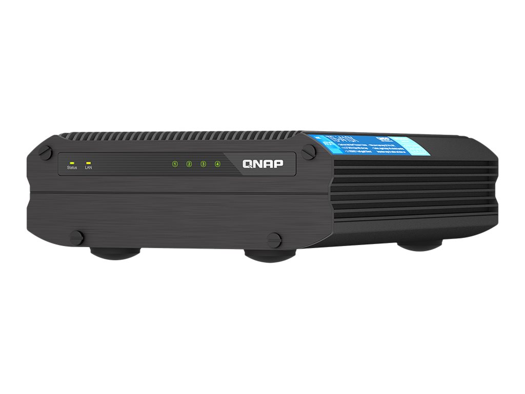 QNAP TS-i410X - Serveur NAS - 4 Baies - SATA 6Gb/s - RAID RAID 0, 1, 5, 6, 10, JBOD - RAM 8 Go - 10 Gigabit Ethernet - iSCSI support - TS-I410X-8G - NAS