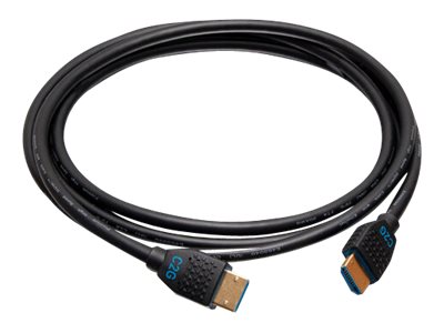 C2G 6ft (1.8m) 4K HDMI Premium Cable and Dongle Adapter Ring with Color Coded DisplayPort and USB-C - Kit d'adaptateur vidéo - noir - contacts flashés d'or, support pour 4K60Hz, support 4K 30 Hz (DisplayPort) - C2G30053 - Accessoires pour téléviseurs