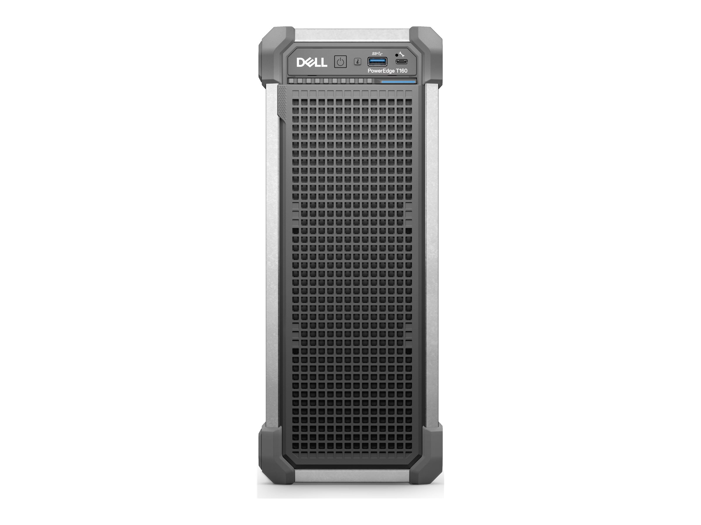 Dell PowerEdge T160 - Serveur - tour compact 1 voie - 1 x Xeon E-2434 / jusqu'à 5 GHz - RAM 16 Go - HDD 2 To - G200eW - Gigabit Ethernet - Aucun SE fourni - moniteur : aucun - noir - BTP - Dell Smart Value, Dell Smart Selection - avec 3 ans de base sur site - JWR45 - Serveurs tour