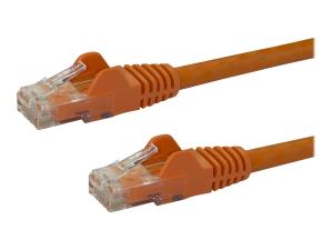 StarTech.com Câble réseau Cat6 Gigabit UTP sans crochet de 2m - Cordon Ethernet RJ45 anti-accroc - Câble patch Mâle / Mâle - Orange - Cordon de raccordement - RJ-45 (M) pour RJ-45 (M) - 2 m - UTP - CAT 6 - sans crochet - orange - N6PATC2MOR - Câbles à paire torsadée