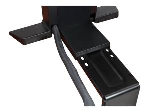 Ergotron WorkFit-SR Monitor Standing Desk Workstation - Kit de montage - pour écran LCD/équipement PC - aluminium - noir - Taille d'écran : jusqu'à 24 pouces - pinces montables, montrable sur bureau - 33-415-085 - Accessoires pour écran