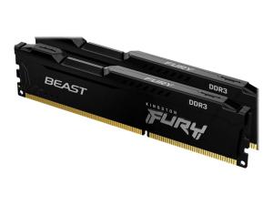 Kingston FURY Beast - DDR4 - module - 4 Go - DIMM 288 broches - 2666 MHz / PC4-21300 - CL16 - 1.2 V - mémoire sans tampon - non ECC - noir - KF426C16BB/4 - DDR4