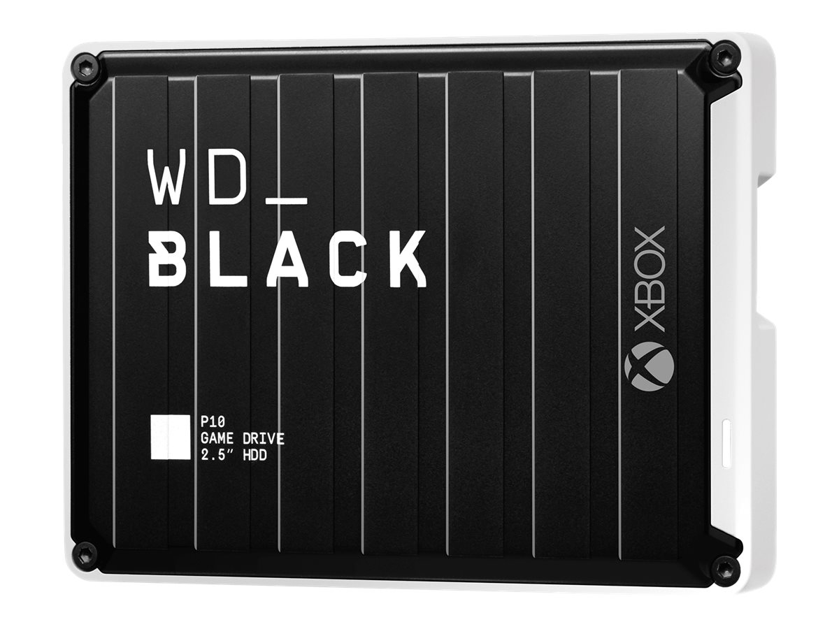 WD_BLACK P10 Game Drive for Xbox One WDBA5G0040BBK - Disque dur - 4 To - externe (portable) - USB 3.2 Gen 1 - Noir avec des finitions blanches - WDBA5G0040BBK-WESN - Disques durs externes