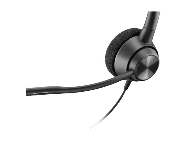 Poly EncorePro 310 - EncorePro 300 series - micro-casque - sur-oreille - filaire - USB-C - noir - Works With Chromebook Certified - 760Q8AA - Écouteurs