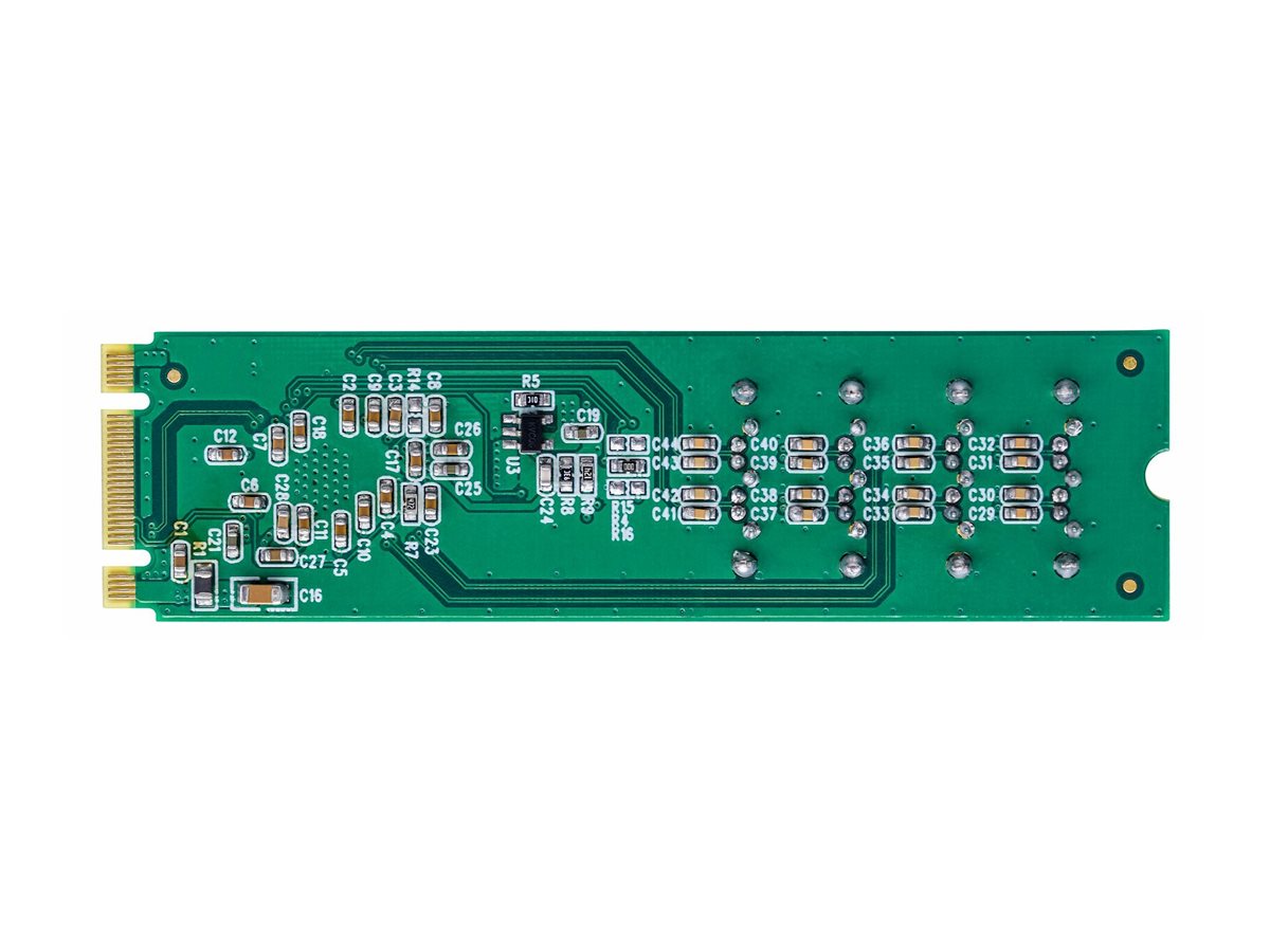 StarTech.com 4-Port M.2 to SATA Adapter Card, M.2 PCIe 3.0 to SATA HDD/SSD Expansion Card, ASM1064 Chipset, M.2 NVMe to 4x HDD/SSD for Windows/macOS/Linux - Adaptateur d'interface - SATA - M.2 Card - vert - 4P-SATA-M2-ADAPTER - Adaptateurs de stockage