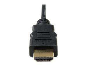 StarTech.com Câble HDMI® haute vitesse avec Ethernet 3m - HDMI (M) vers Micro HDMI (M), Câble Micro HDMI (Type D), Connecteurs Plaqués Or - Câble HDMI avec Ethernet - HDMI mâle pour 19 pin micro HDMI Type D mâle - 3 m - blindé - noir - HDADMM3M - Accessoires pour systèmes audio domestiques