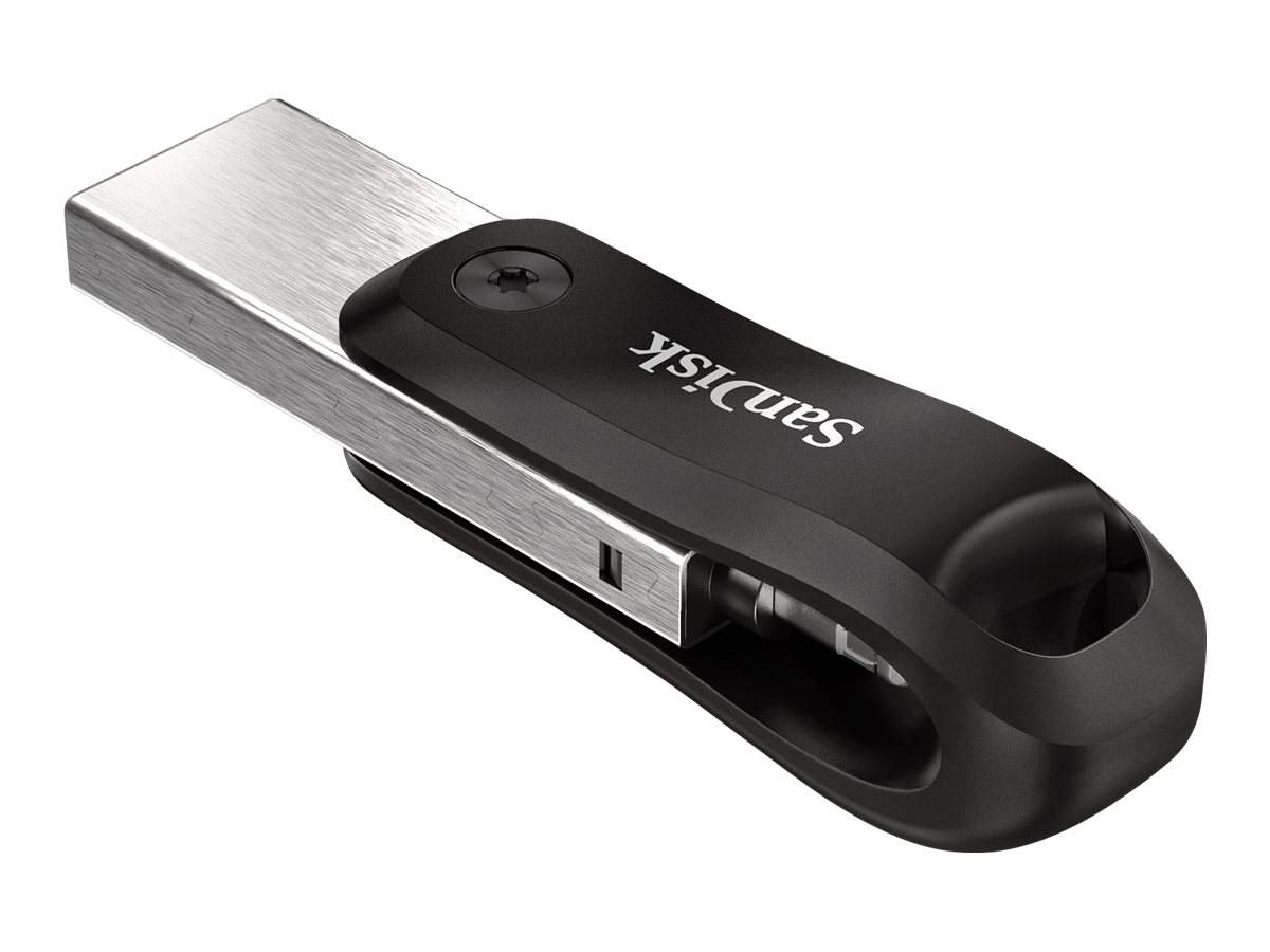 SanDisk iXpand Go - Clé USB - 128 Go - USB 3.0 / Lightning - SDIX60N-128G-GN6NE - Lecteurs flash