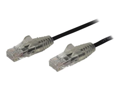 StarTech.com Cable reseau Ethernet RJ45 Cat6 de 1 m - Cordon de brassage mince Cat 6 UTP sans crochet - Fil Gigabit noir (N6PAT100CMBKS) - Cordon de raccordement - RJ-45 (M) pour RJ-45 (M) - 1 m - CAT 6 - sans crochet - noir - N6PAT100CMBKS - Câbles à paire torsadée