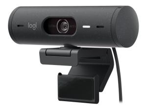 Logitech BRIO 500 - Webcam - couleur - 1920 x 1080 - 720p, 1080p - audio - USB-C - 960-001422 - Webcams