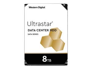 WD Ultrastar DC HC320 HUS728T8TALE6L4 - Disque dur - 8 To - interne - 3.5" - SATA 6Gb/s - 7200 tours/min - mémoire tampon : 256 Mo - 0B36404 - Disques durs internes