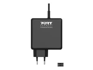 PORT Connect - Adaptateur secteur - universel - CA 100-240 V - 90 Watt - Europe - 900007B-EU - Adaptateurs électriques et chargeurs