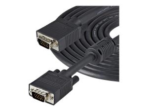 StarTech.com Câble VGA coaxial de 15 m HD15 pour écran haute résolution - M/M - Câble VGA - HD-15 (VGA) (M) pour HD-15 (VGA) (M) - 15 m - moulé - noir - MXTMMHQ15M - Câbles pour périphérique