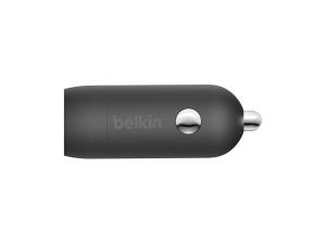 Belkin BOOST CHARGE - Adaptateur d'alimentation pour voiture - 30 Watt - 3 A - Fast Charge, Power Delivery 3.1 (24 pin USB-C) - noir - CCA004BT1MBK-B6 - Batteries et adaptateurs d'alimentation pour téléphone cellulaire
