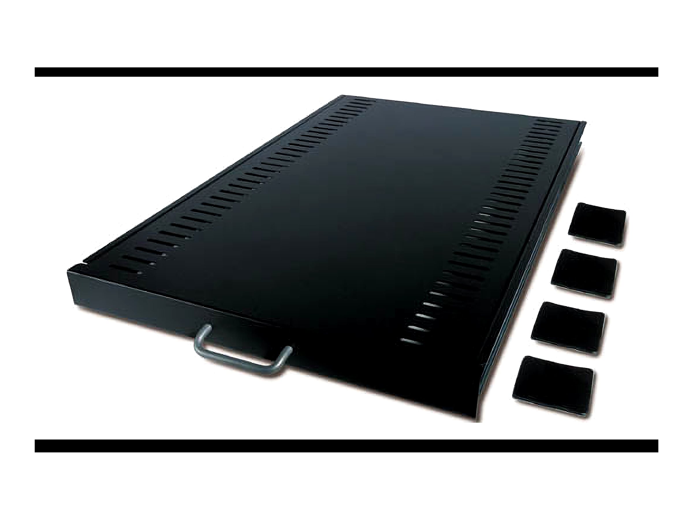 APC - Étagère pour rack - noir - 1U - pour NetShelter SX - AR8123BLK - Accessoires pour serveur