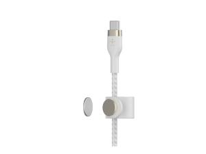 Belkin BOOST CHARGE - Câble Lightning - 24 pin USB-C mâle pour Lightning mâle - 2 m - blanc - CAA011BT2MWH - Câbles Lightning