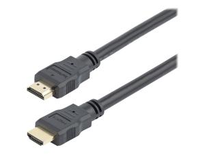 StarTech.com Câble HDMI haute vitesse Ultra HD 4K x 2K de 30cm - Cordon HDMI vers HDMI - Mâle / Mâle - Noir - Plaqués or - Câble HDMI - HDMI mâle pour HDMI mâle - 30 cm - double blindage - noir - HDMM30CM - Accessoires pour systèmes audio domestiques