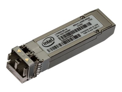 Intel Ethernet SFP28 Optics - Module émetteur-récepteur SFP28 - 10GbE, 25GbE - 10GBase-SR, 25GBase-SR - jusqu'à 100 m - 850 nm - pour Ethernet Converged Network Adapter XXV710, XXV710-DA1; Ethernet Network Adapter XXV710-DA2 - E25GSFP28SR - Transmetteurs optiques