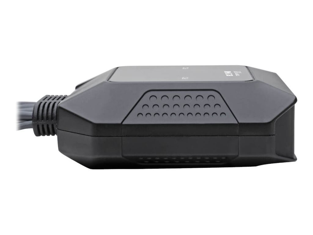 Eaton - Commutateur écran-clavier-souris/audio/USB - 2 x KVM / audio / USB - 1 utilisateur local - de bureau - B032-DPUA2 - Commutateurs KVM