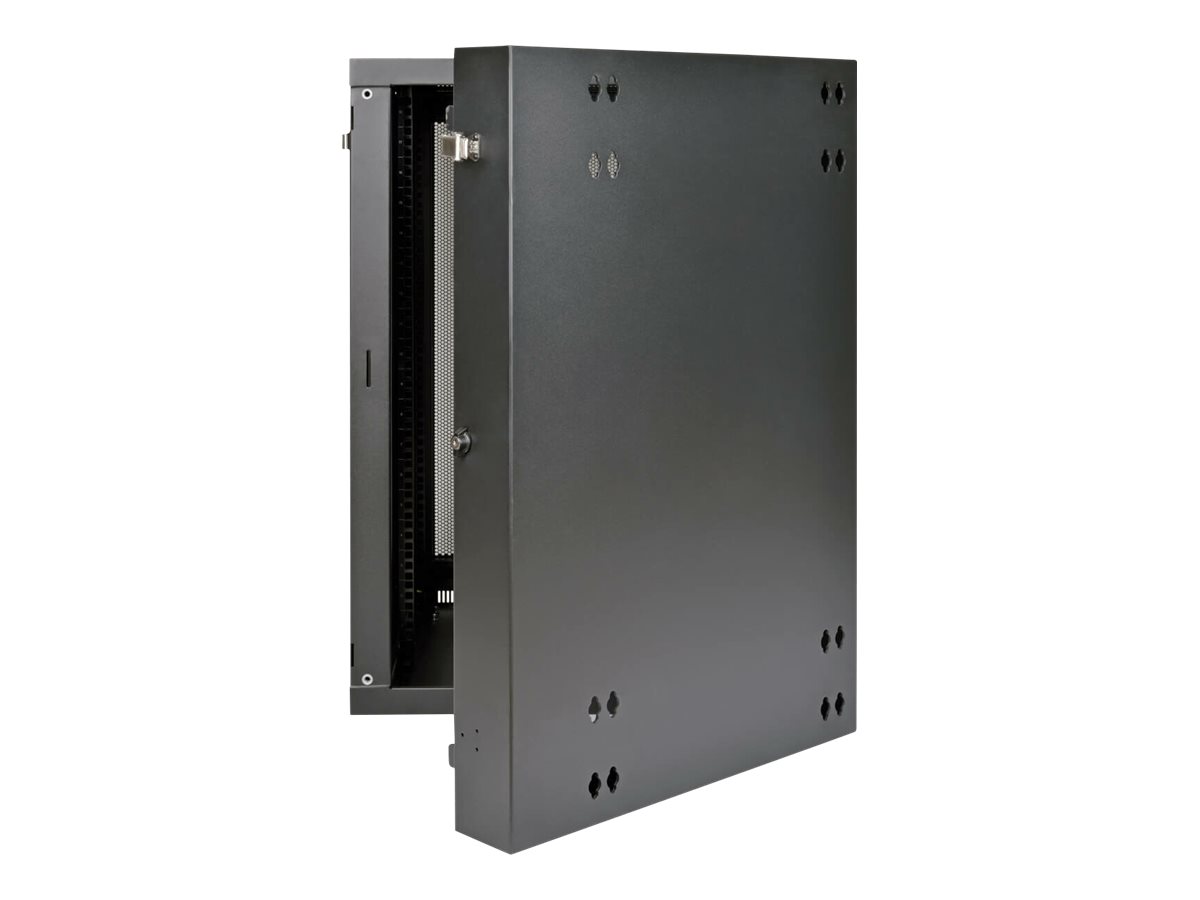 Tripp Lite 18U Wall Mount Rack Enclosure Server Cabinet Swinging Hinged Door Deep - Rack armoire - montable sur mur - noir - 18U - 19" - SRW18USDP - Accessoires pour serveur