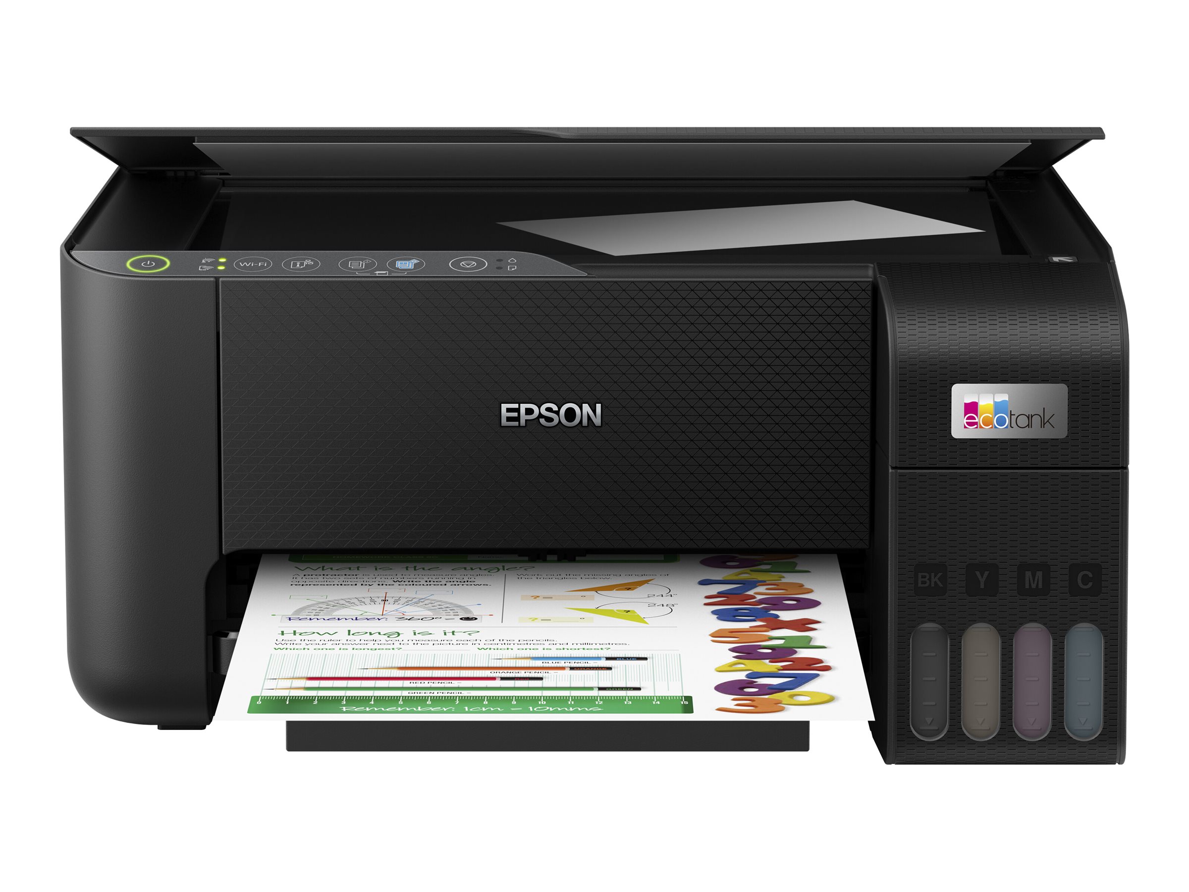 Epson EcoTank ET-2815 - Imprimante multifonctions - couleur - jet d'encre - rechargeable - A4 (support) - jusqu'à 10 ppm (impression) - 100 feuilles - USB, Wi-Fi - noir - C11CJ67417 - Imprimantes multifonctions