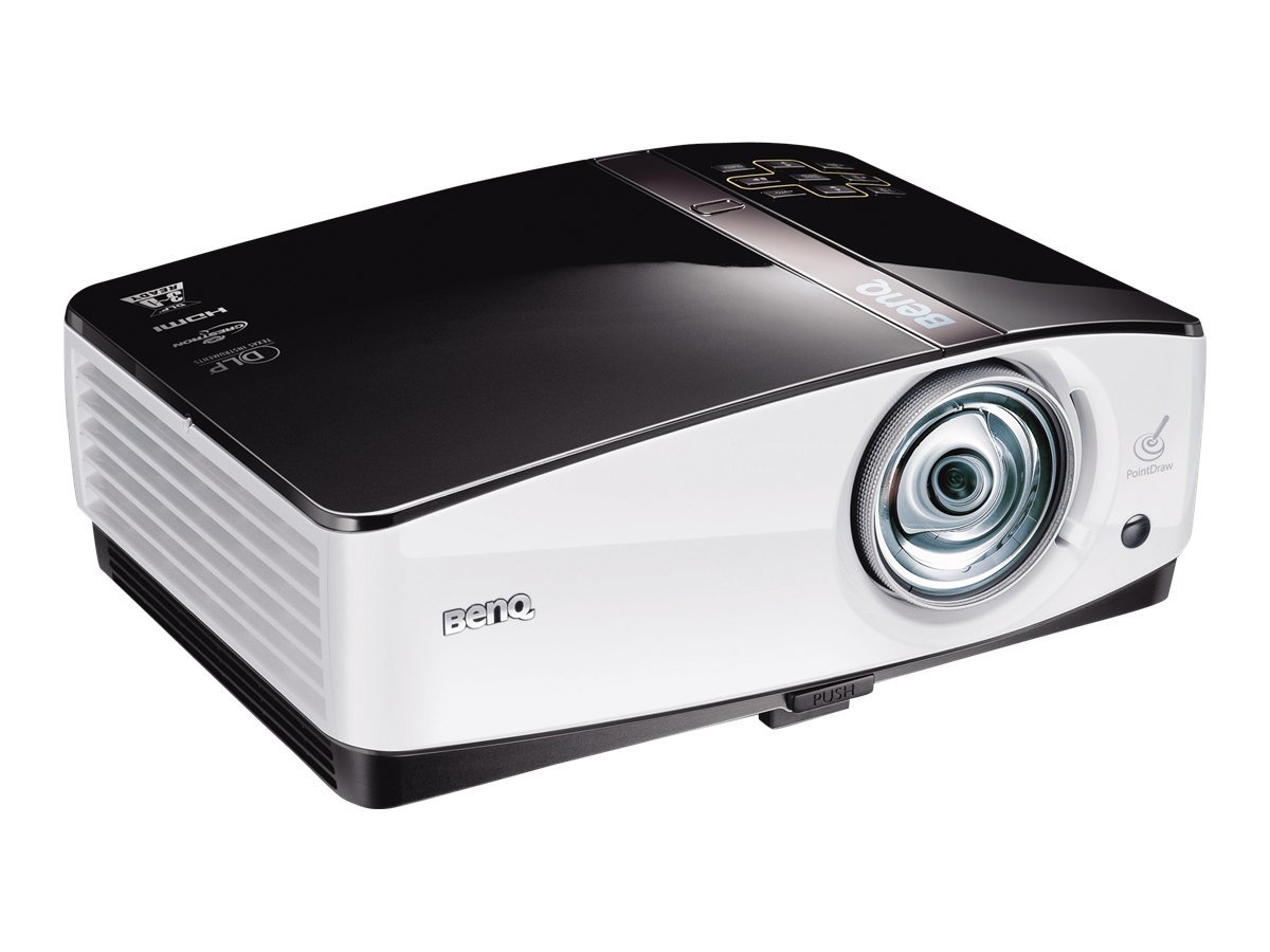 BenQ MP780 ST - Projecteur DLP - portable - 3D - 2500 lumens - WXGA (1280 x 800) - 16:10 - 720p - 9H.J0677.F4E - Projecteurs numériques