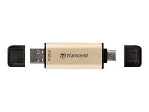 Transcend JetFlash 930C - Clé USB - 512 Go - USB 3.2 Gen 1 / USB-C - or - TS512GJF930C - Lecteurs flash