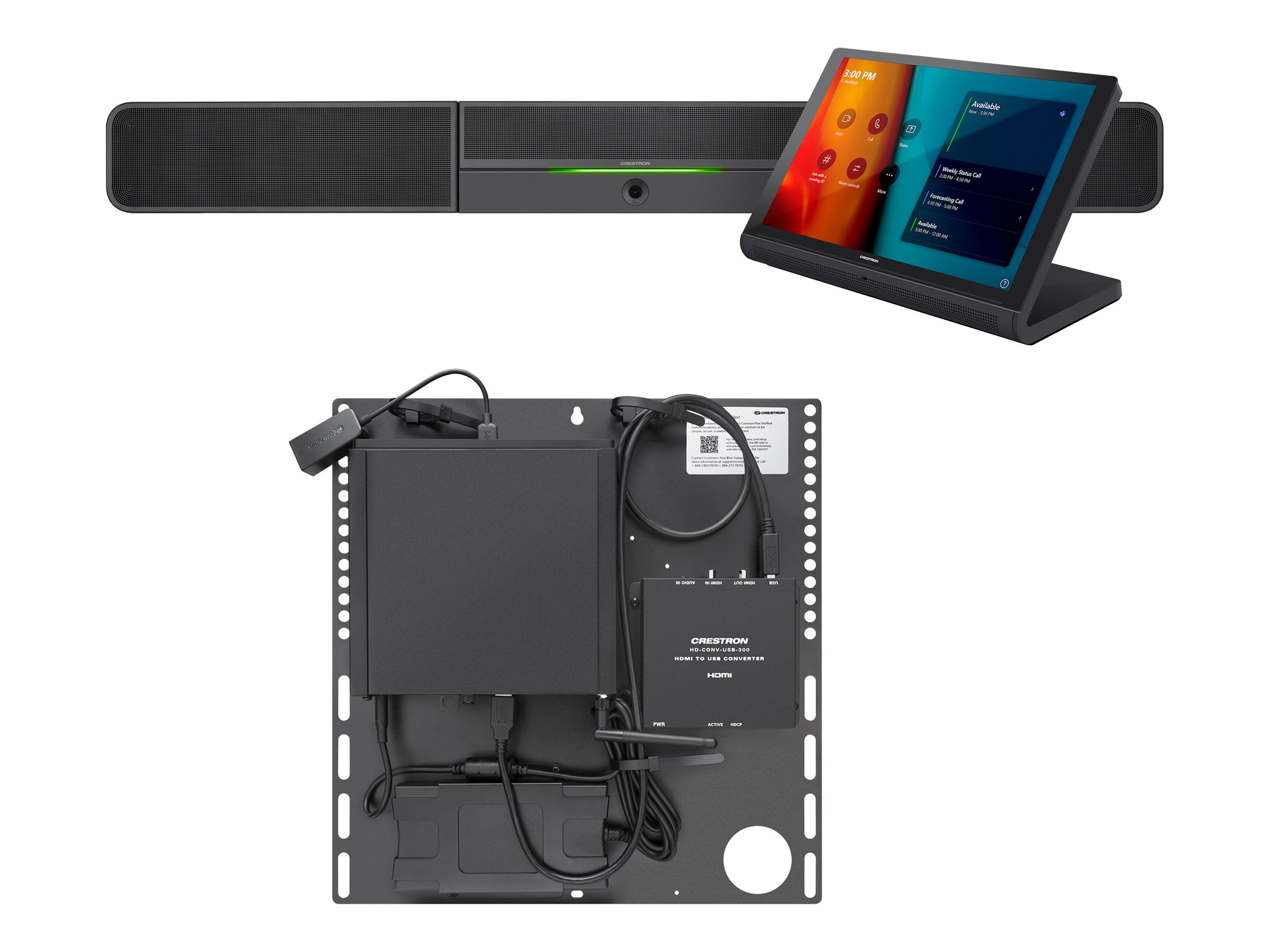 Crestron Flex UC-B30-T-GV - For Small Microsoft Teams Rooms - kit de vidéo-conférence - noir - gouvernement - Conformité TAA - UC-B30-T-GV - Audio et visioconférences