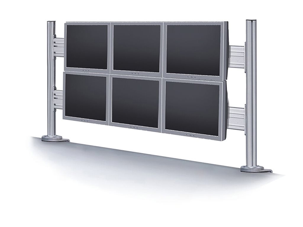 Neomounts FPMA-DTB200 - Kit de montage (barre d'outils) - fixé - pour 6 écrans LCD - argent - Taille d'écran : 10"-24" - pinces montables - FPMA-DTB200 - Montages pour TV et moniteur