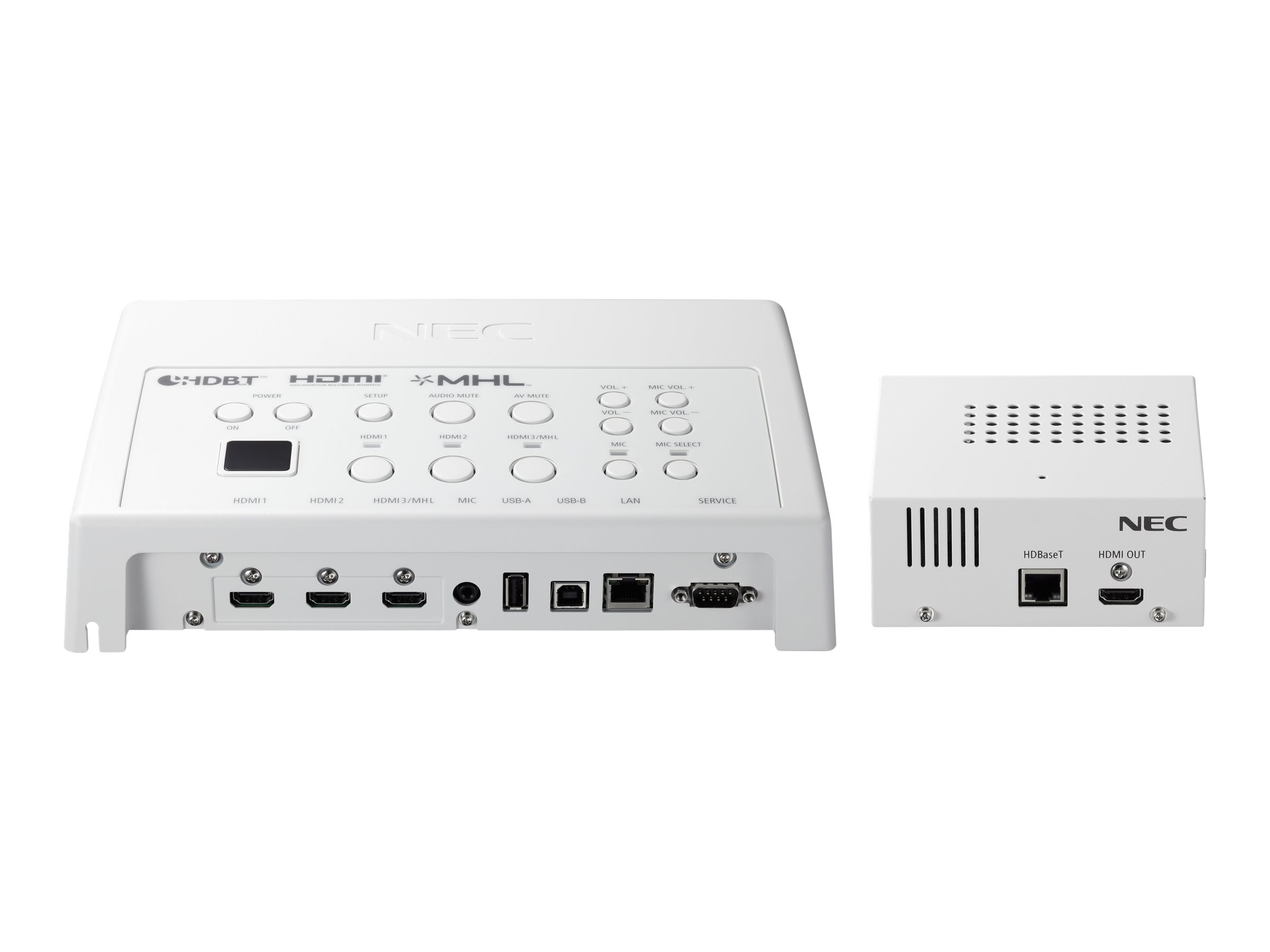 NEC HDBaseT Switcher/Receiver NP01SW2 - Vidéo/audio/USB/rallonge de réseau - récepteur - HDBaseT - jusqu'à 30 m - 100014160 - Prolongateurs de signal
