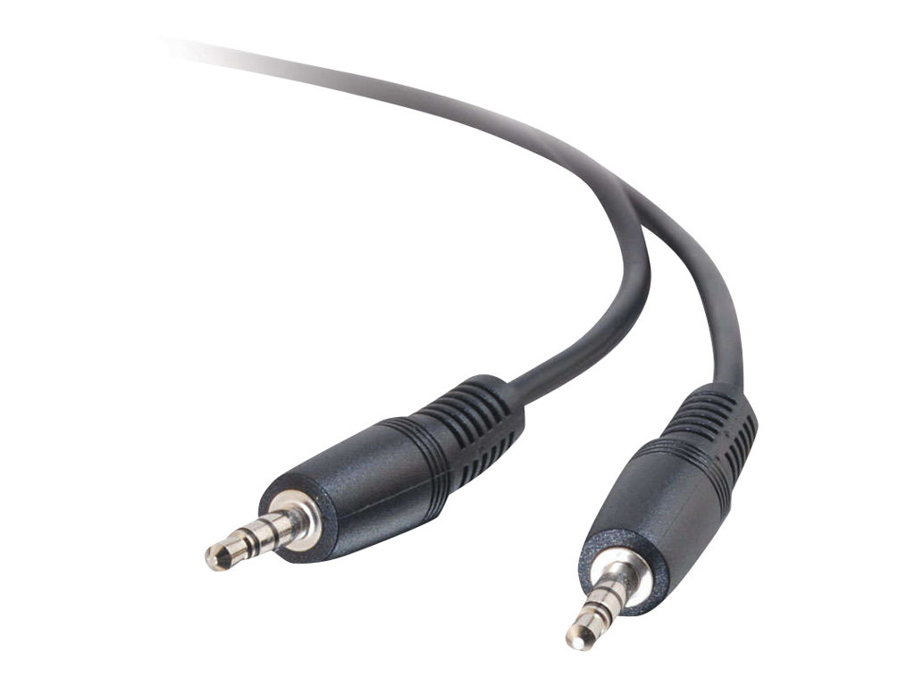 C2G - Câble audio - mini-phone stereo 3.5 mm mâle pour mini-phone stereo 3.5 mm mâle - 2 m - blindé - 80117 - Accessoires pour systèmes audio domestiques