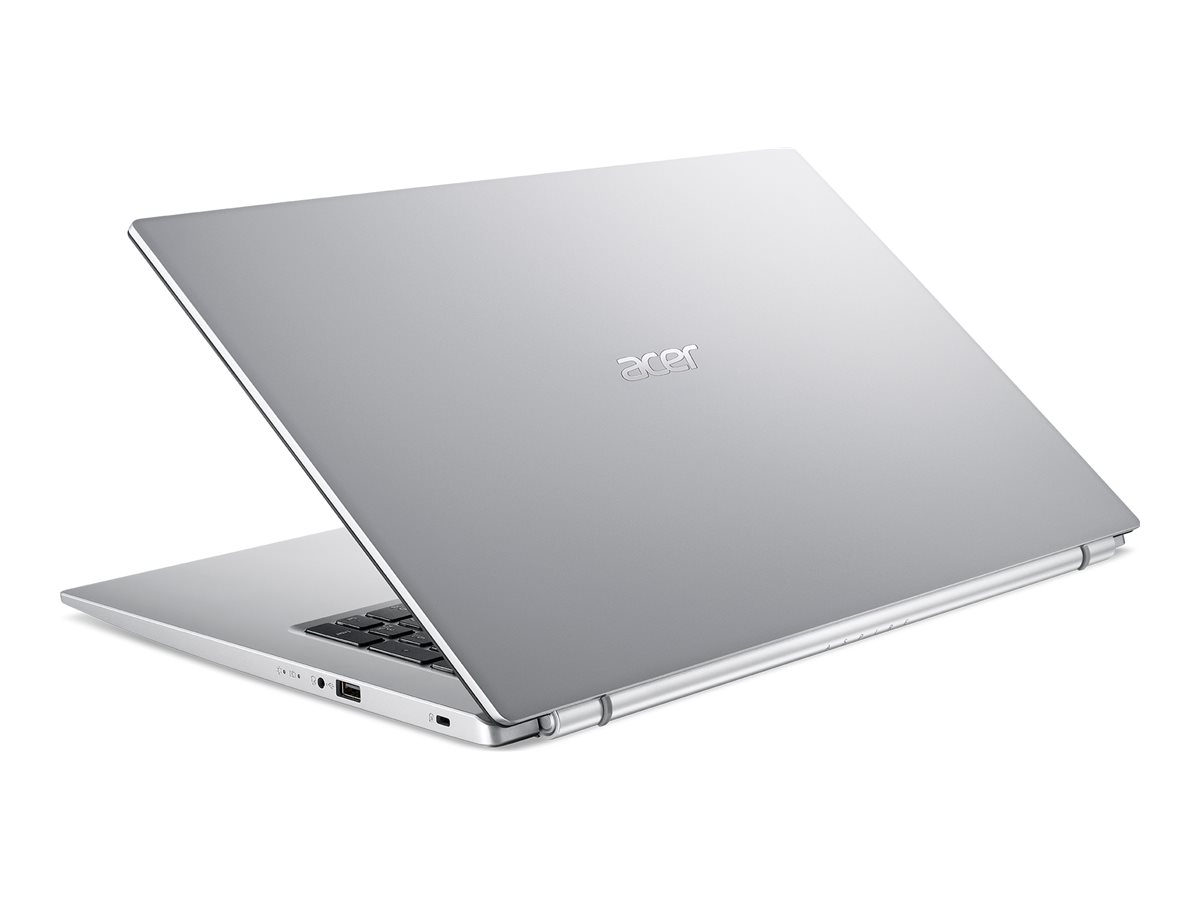 Acer Aspire 3 A317-53 - Intel Core i5 - 1135G7 / jusqu'à 4.2 GHz - Win 11 Home - Carte graphique Intel Iris Xe - 8 Go RAM - 512 Go SSD - 17.3" IPS 1920 x 1080 (Full HD) - Wi-Fi 5 - Argent pur - clavier : Français - NX.AD0EF.030 - Ordinateurs portables