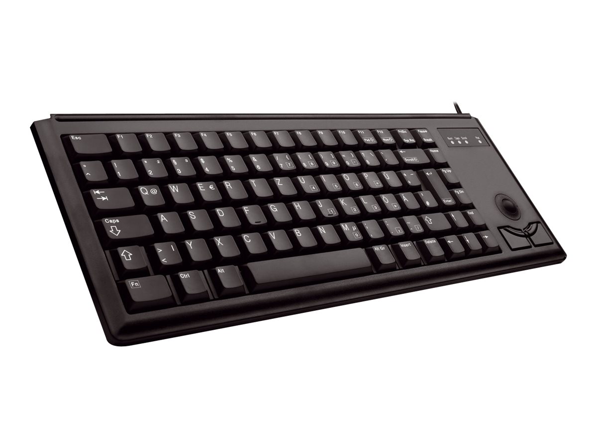 CHERRY Compact-Keyboard G84-4400 - Clavier - PS/2 - US - noir - G84-4400LPBEU-2 - Claviers