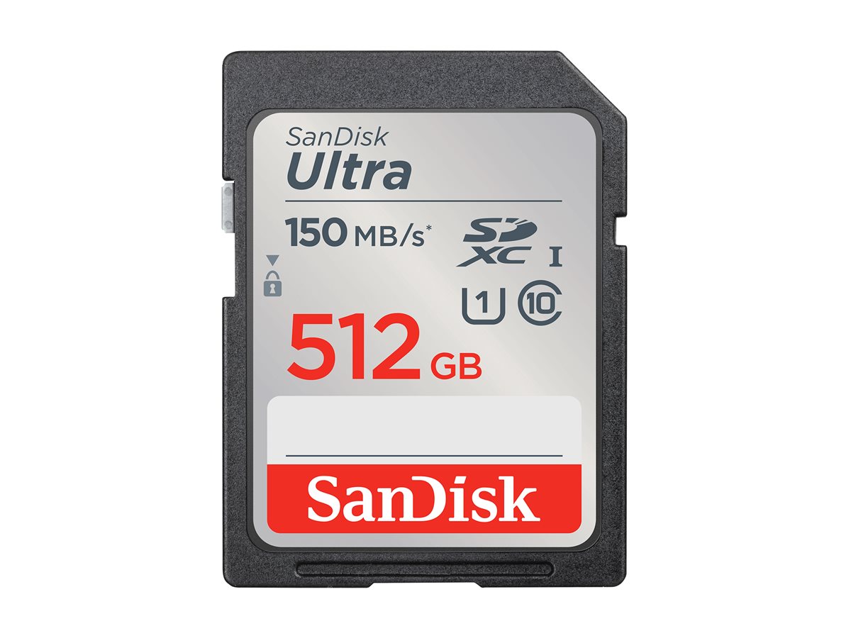 SanDisk Ultra - Carte mémoire flash - 512 Go - Class 10 - SDXC UHS-I - SDSDUNC-512G-GN6IN - Cartes flash