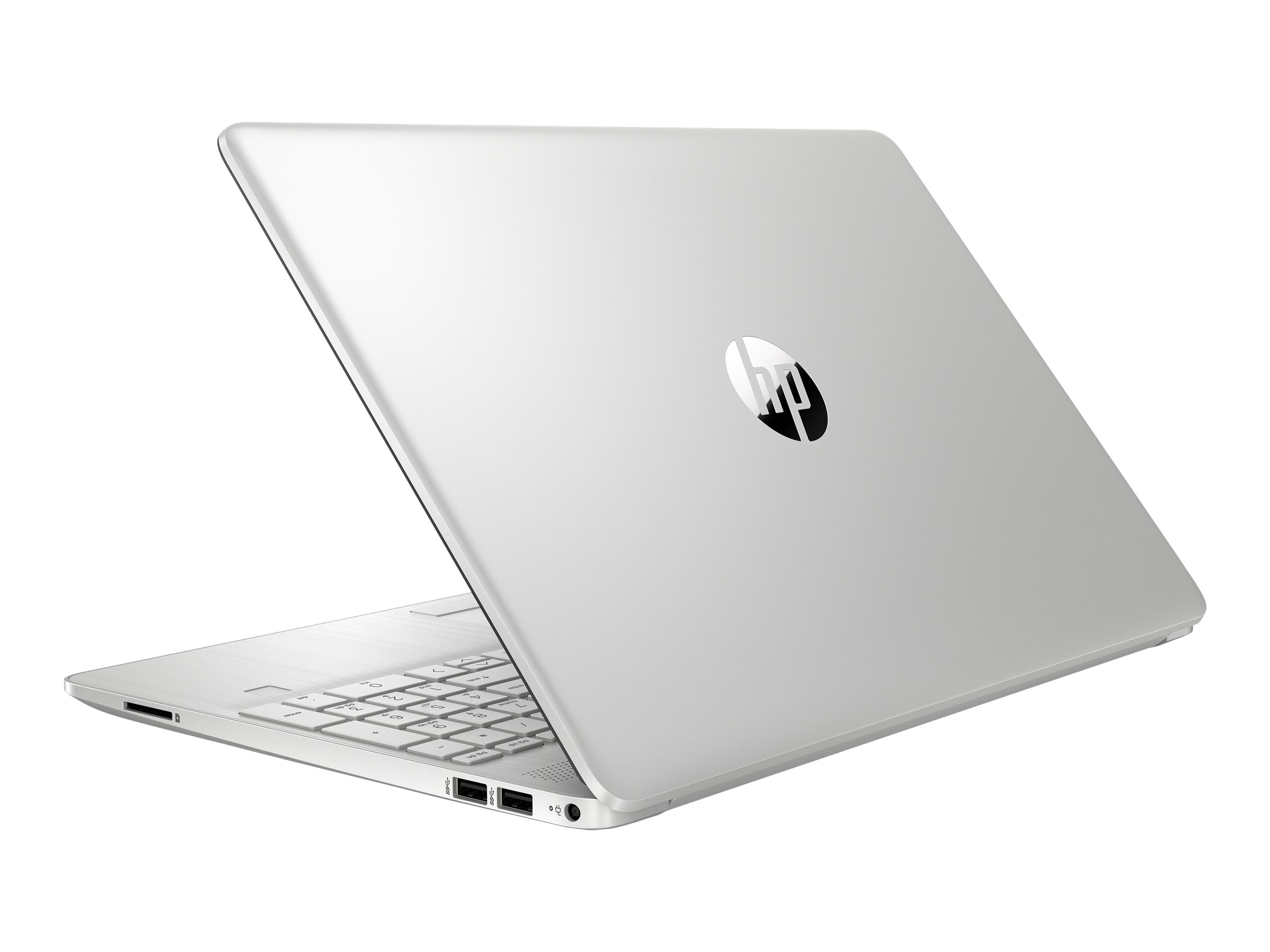 HP Laptop 15-dw2036nf - Intel Core i3 - 1005G1 / jusqu'à 3.4 GHz - Win 10 Familiale 64 bits - UHD Graphics - 4 Go RAM - 128 Go SSD + 1 To HDD - 15.6" 1920 x 1080 (Full HD) - Wi-Fi 5 - argent naturel, motif brossé vertical, finition peinte (couvercle et base), cadre du clavier en finition moulée - clavier : Français - avec HP 2 years Pickup and Return Bundled Warranty Extension for Low End Notebooks - 1X2M9EA#ABF - Ordinateurs portables