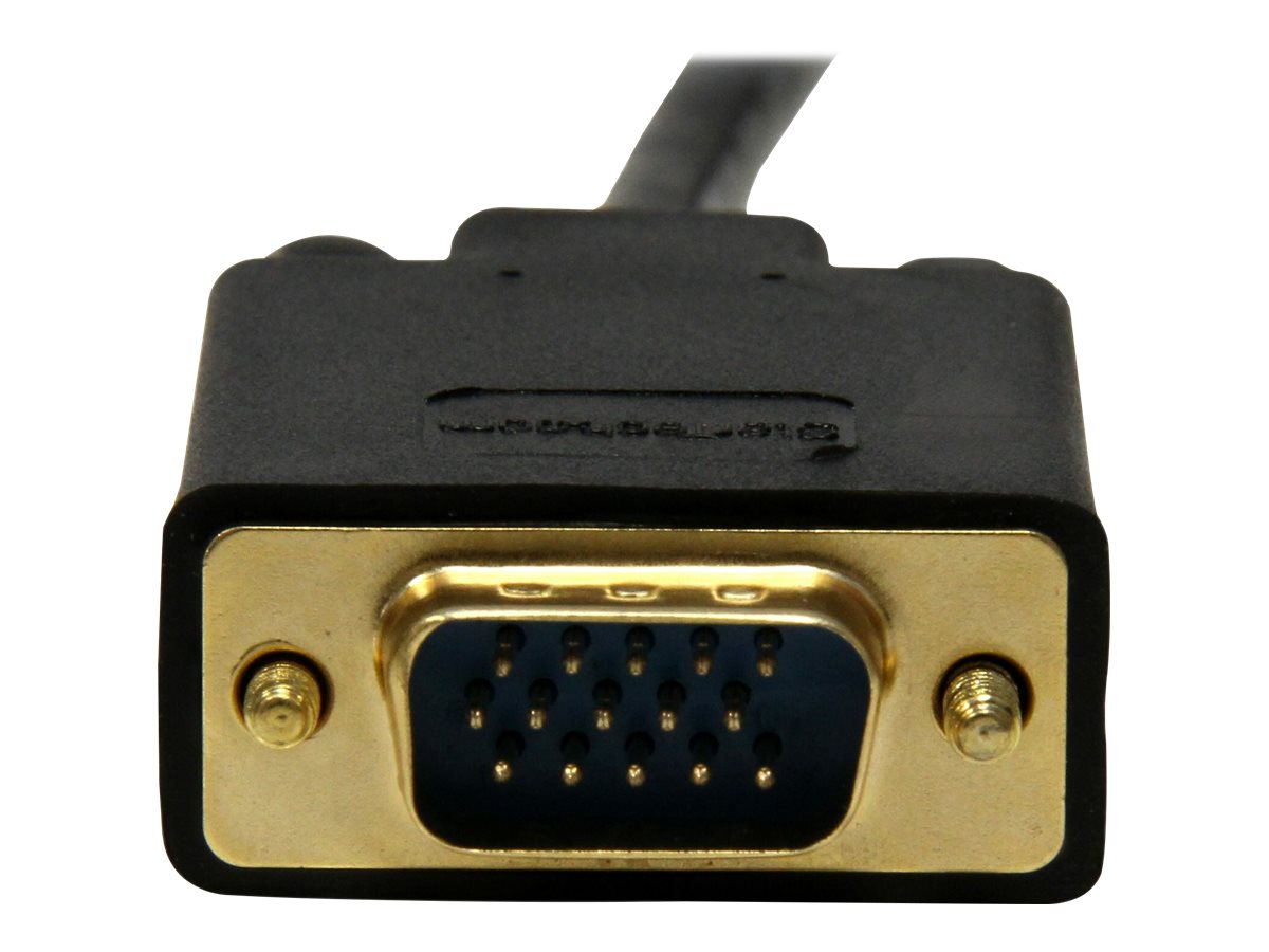 StarTech.com Adaptateur Mini DisplayPort vers VGA - Câble Actif Vidéo Display Port Mâle vers VGA Mâle pour Apple Mac ou PC - Noir 91cm - Convertisseur vidéo - VGA - DisplayPort - noir - MDP2VGAMM3B - Convertisseurs vidéo
