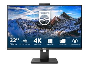 Philips P-line 329P1H - Écran LED - 32" (31.5" visualisable) - 3840 x 2160 4K @ 60 Hz - IPS - 350 cd/m² - 1000:1 - 4 ms - 2xHDMI, DisplayPort, USB-C - haut-parleurs - texture noire - 329P1H/00 - Écrans d'ordinateur