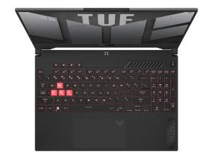 ASUS TUF Gaming A15 TUF507NUR-DRLP064W - AMD Ryzen 7 - 7435HS / jusqu'à 4.5 GHz - Win 11 Home - GF RTX 4050 - 16 Go RAM - 1 To SSD NVMe - 15.6" 1920 x 1080 (Full HD) @ 144 Hz - Éthernet - Wi-Fi 6E, Bluetooth - gris jaeger - 90NR0JP8-M003X0 - Ordinateurs portables