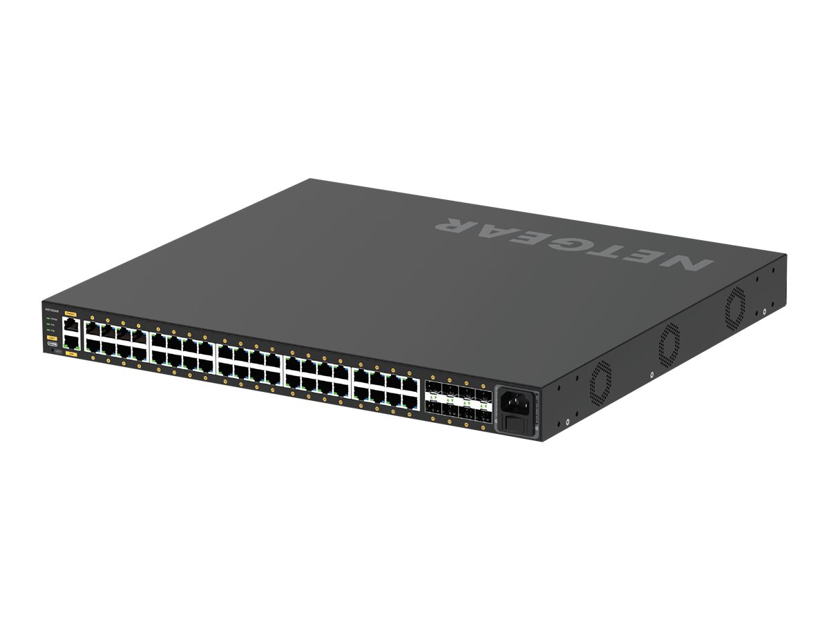 NETGEAR M4250-40G8F-PoE+ - Commutateur - C3 - Géré - 40 x 10/100/1000 (PoE+) + 8 x 1000Base-X SFP - flux d'air côte à côte - Montable sur rack - PoE+ (480 W) - GSM4248P-100EUS - Concentrateurs et commutateurs gigabit