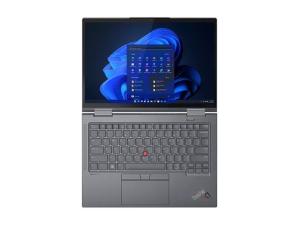 Lenovo ThinkPad X1 Yoga Gen 8 21HQ - Conception inclinable - Intel Core i7 - 1355U / jusqu'à 3.7 GHz - Evo - Win 11 Pro - Carte graphique Intel Iris Xe - 32 Go RAM - 1 To SSD TCG Opal Encryption 2, NVMe, Performance - 14" OLED écran tactile 3840 x 2400 (WQUXGA) - NFC, Wi-Fi 6E - 5G - gris orage - clavier : Français - avec 3 ans de Lenovo Premier Support, compensation CO2 0,5 tonne - 21HQ005TFR - Ordinateurs portables